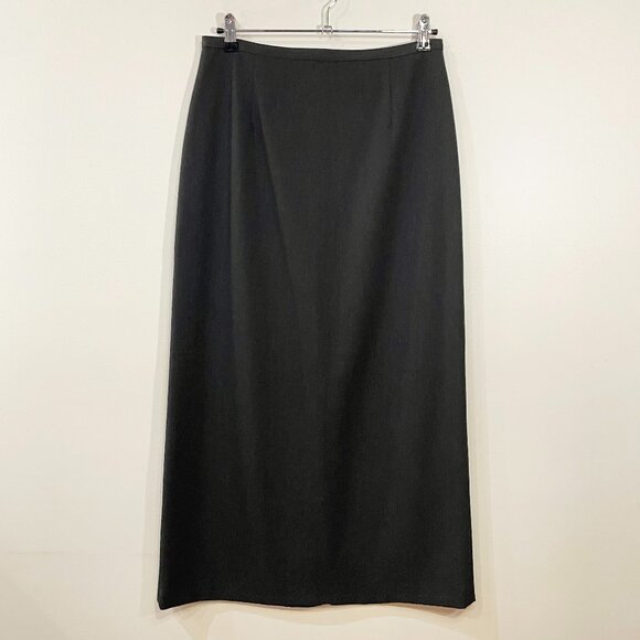 Vintage Talbots Ponte Maxi Sheath Skirt Charcoal Grey 10, Medium fit - Picture 1 of 5